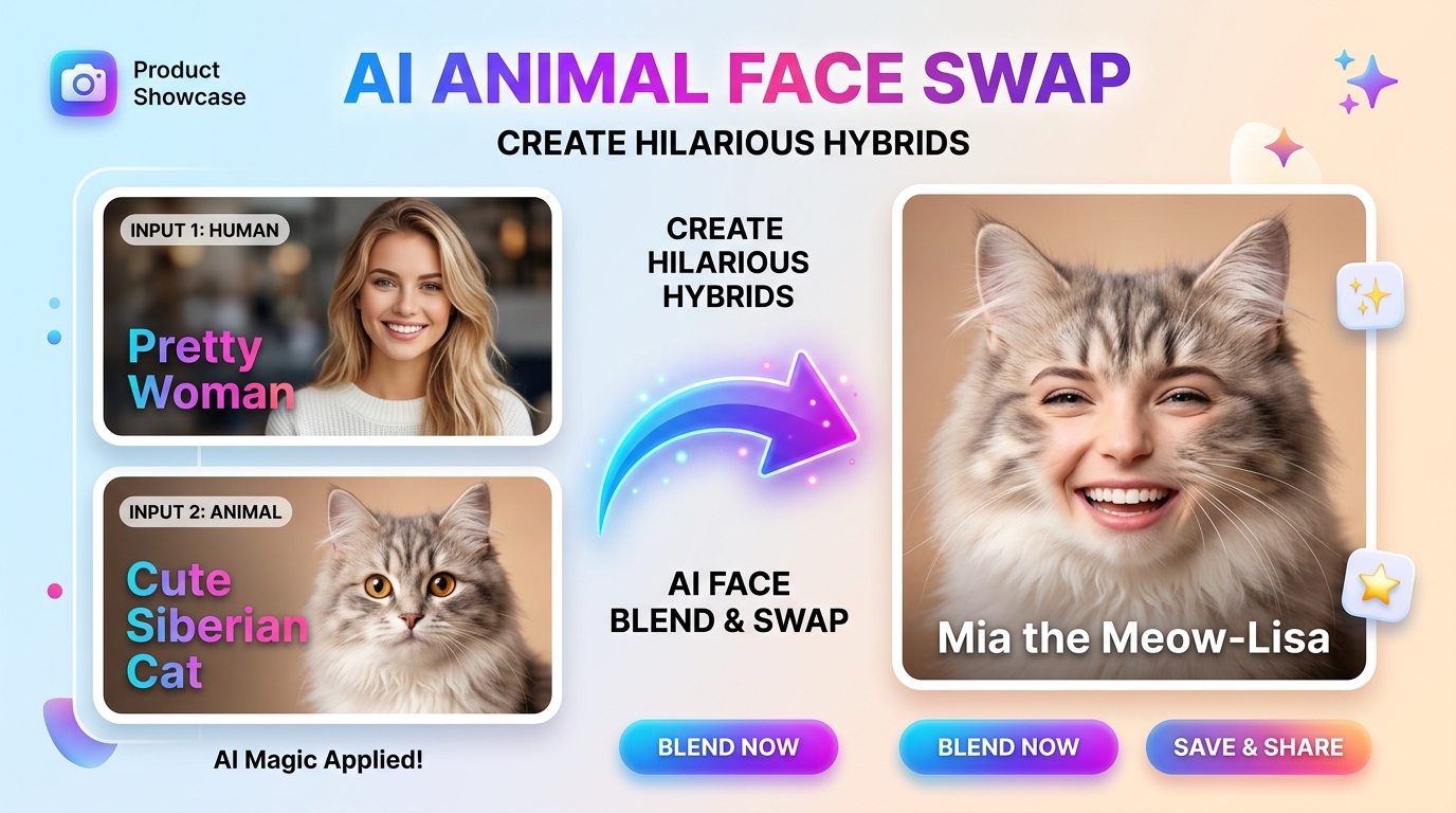 Free Animal Face Swap AI Online
